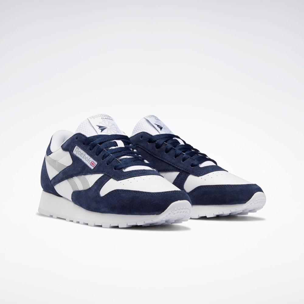 Reebok Classic Leather Shoes Vector Navy / Ftwr White / Pure Grey 3 | GX9314