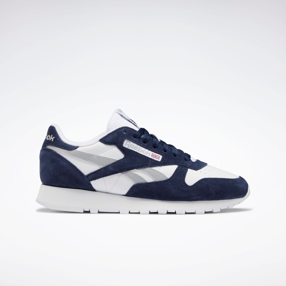 Reebok Classic Leather Shoes Vector Navy / Ftwr White / Pure Grey 3 | GX9314