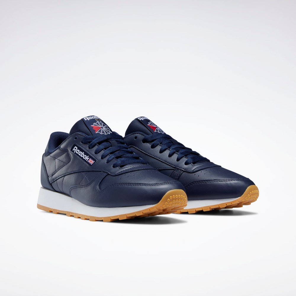 Reebok Classic Leather Shoes Vector Navy / Ftwr White / Reebok Rubber Gum-03 | GY3600