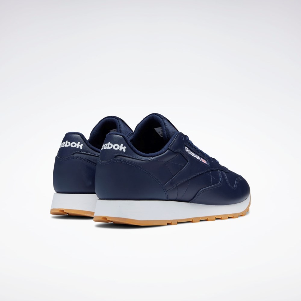 Reebok Classic Leather Shoes Vector Navy / Ftwr White / Reebok Rubber Gum-03 | GY3600