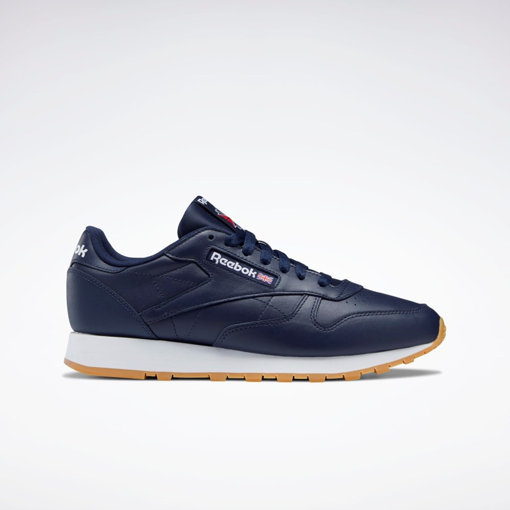 Reebok Classic Leather Shoes Vector Navy / Ftwr White / Reebok Rubber Gum-03 | GY3600