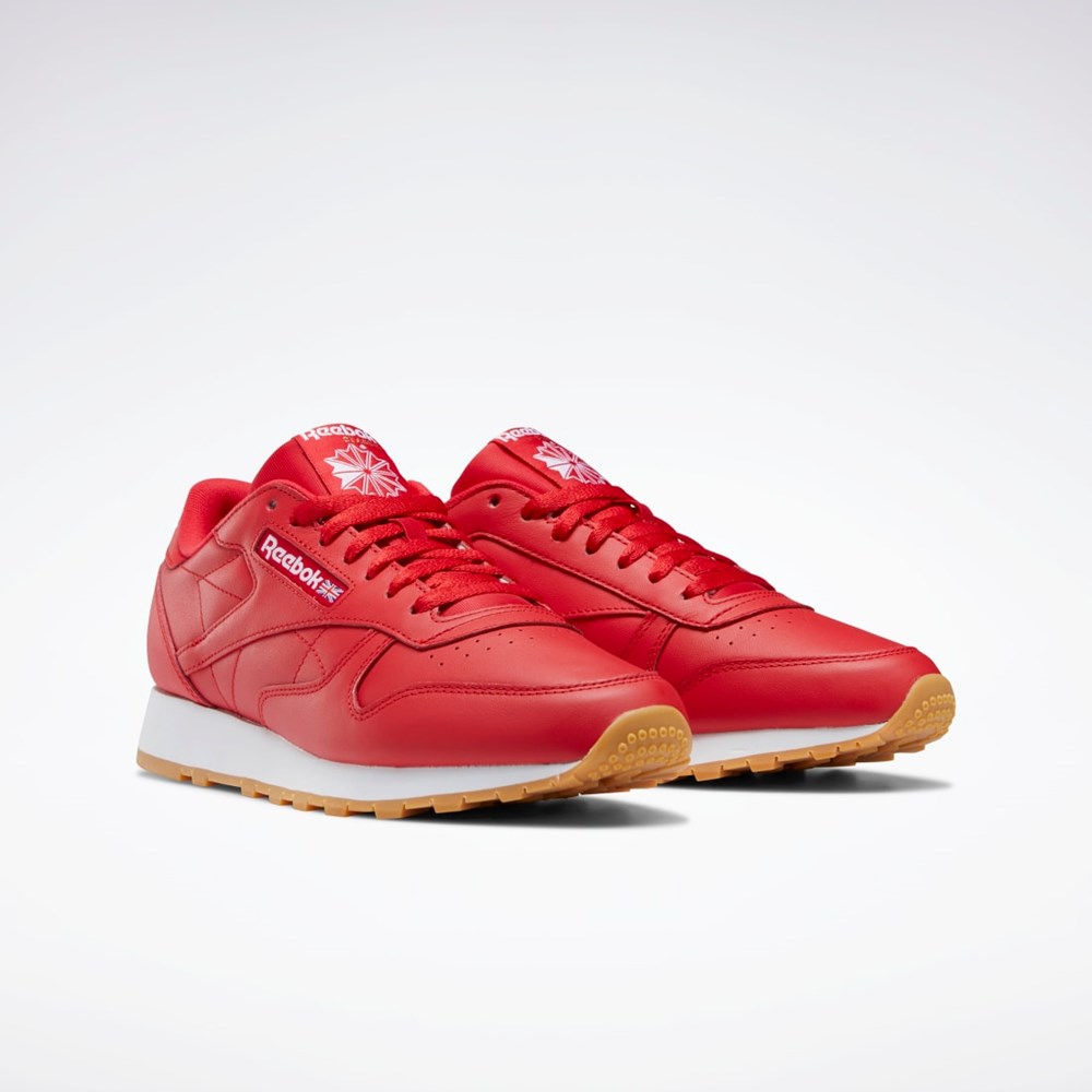 Reebok Classic Leather Shoes Vector Red / Ftwr White / Reebok Rubber Gum-03 | GY3601