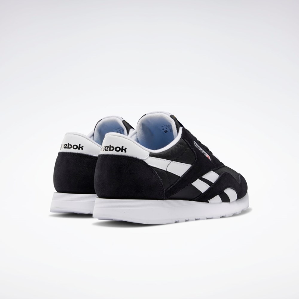 Reebok Classic Nylon Shoes Black / Black / White | FV1592