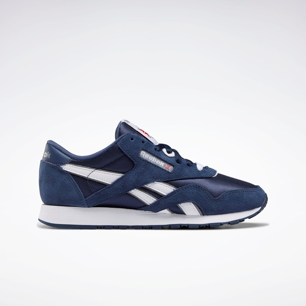 Reebok Classic Nylon Shoes Team Navy / Team Navy / Platinum | FV4508