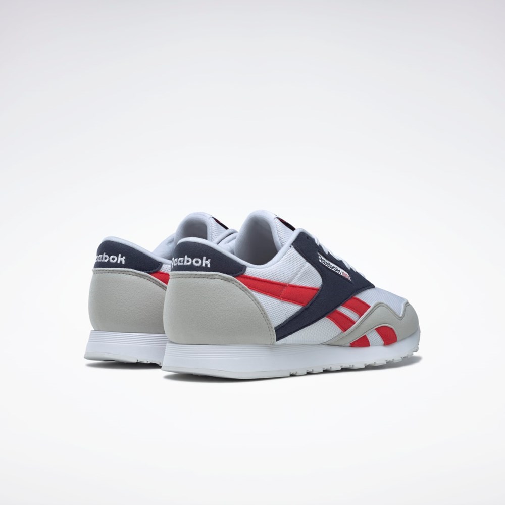 Reebok Classic Nylon Shoes White / Vector Navy / Primal Red | GW8357