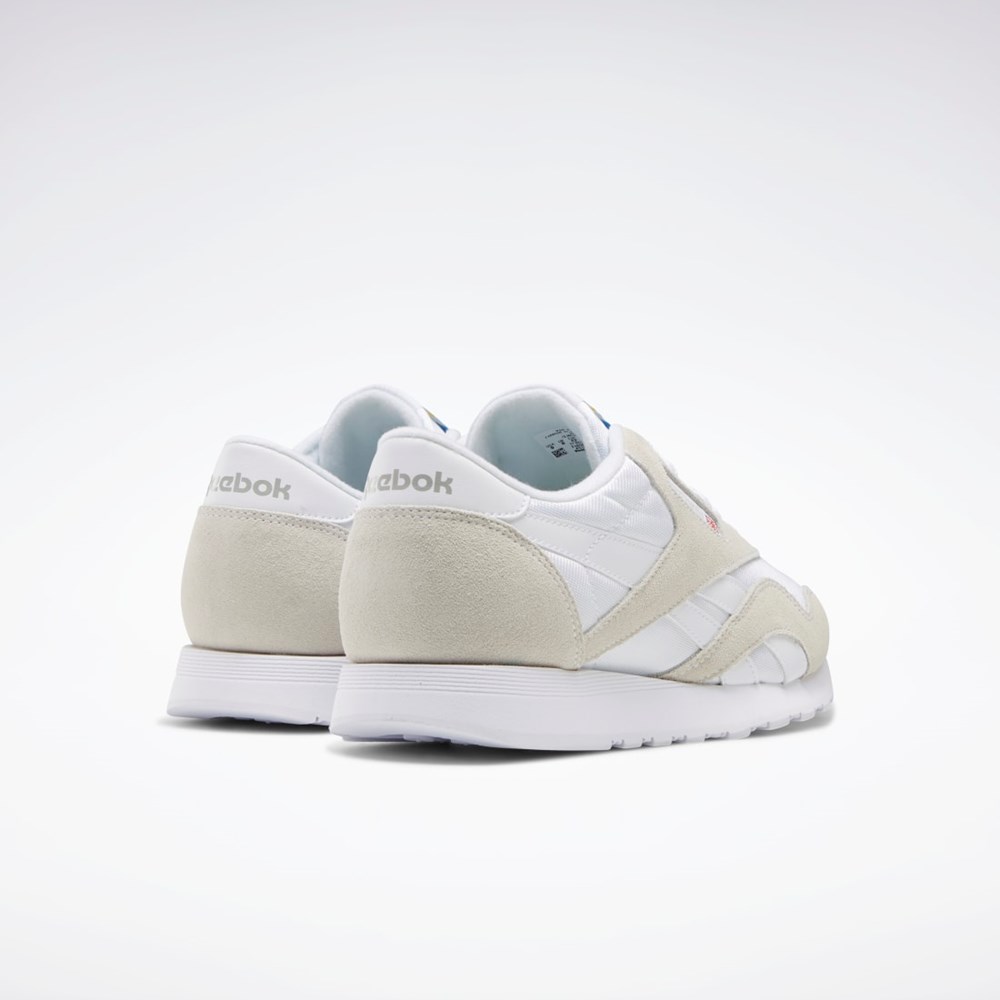 Reebok Classic Nylon Shoes White / White / Light Grey | FV1593