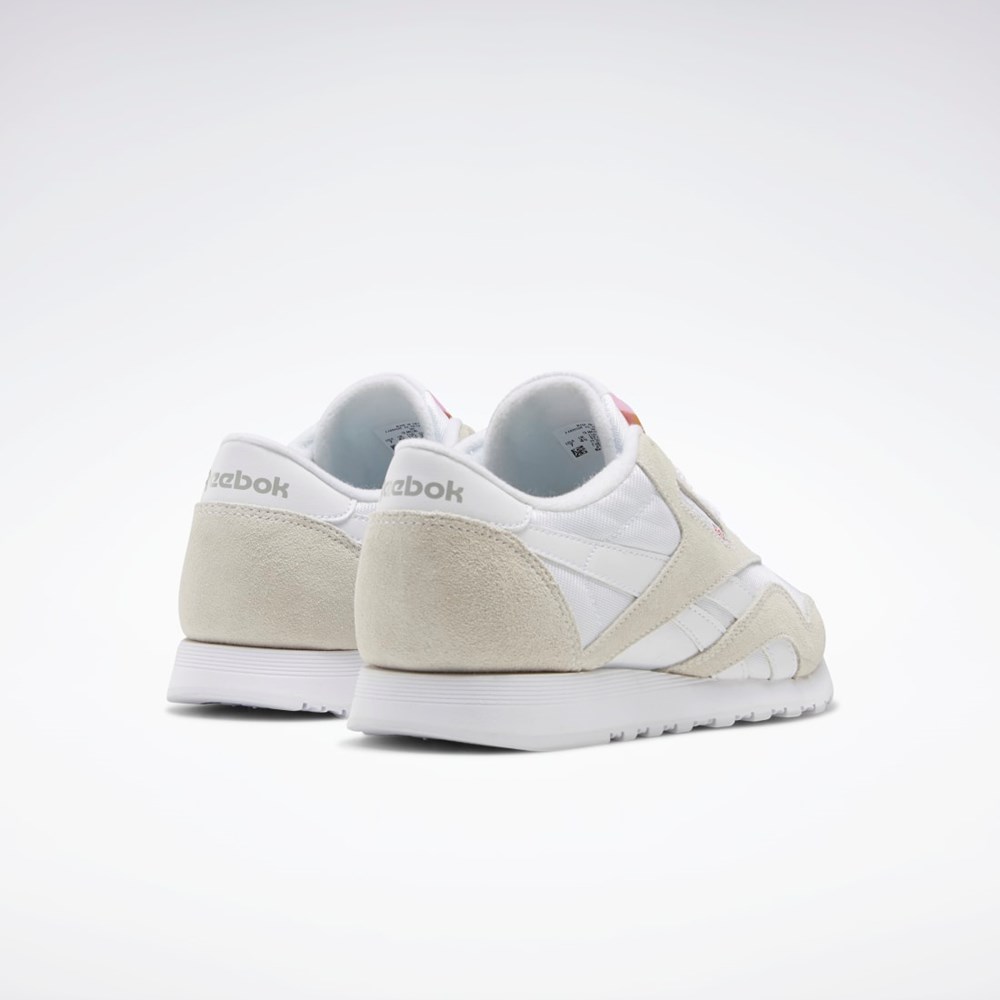 Reebok Classic Nylon Shoes White / White / Light Grey | FV4507