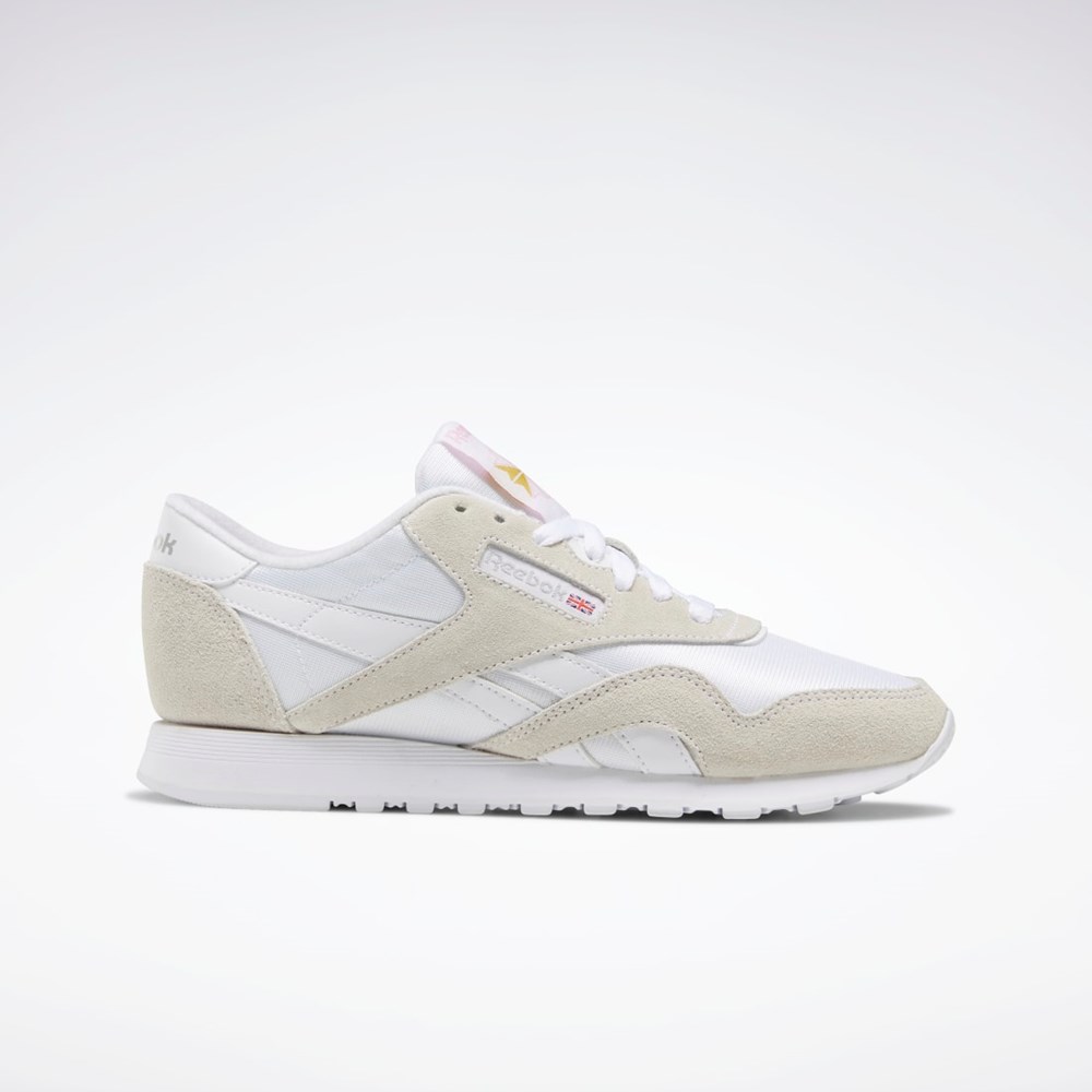 Reebok Classic Nylon Shoes White / White / Light Grey | FV4507