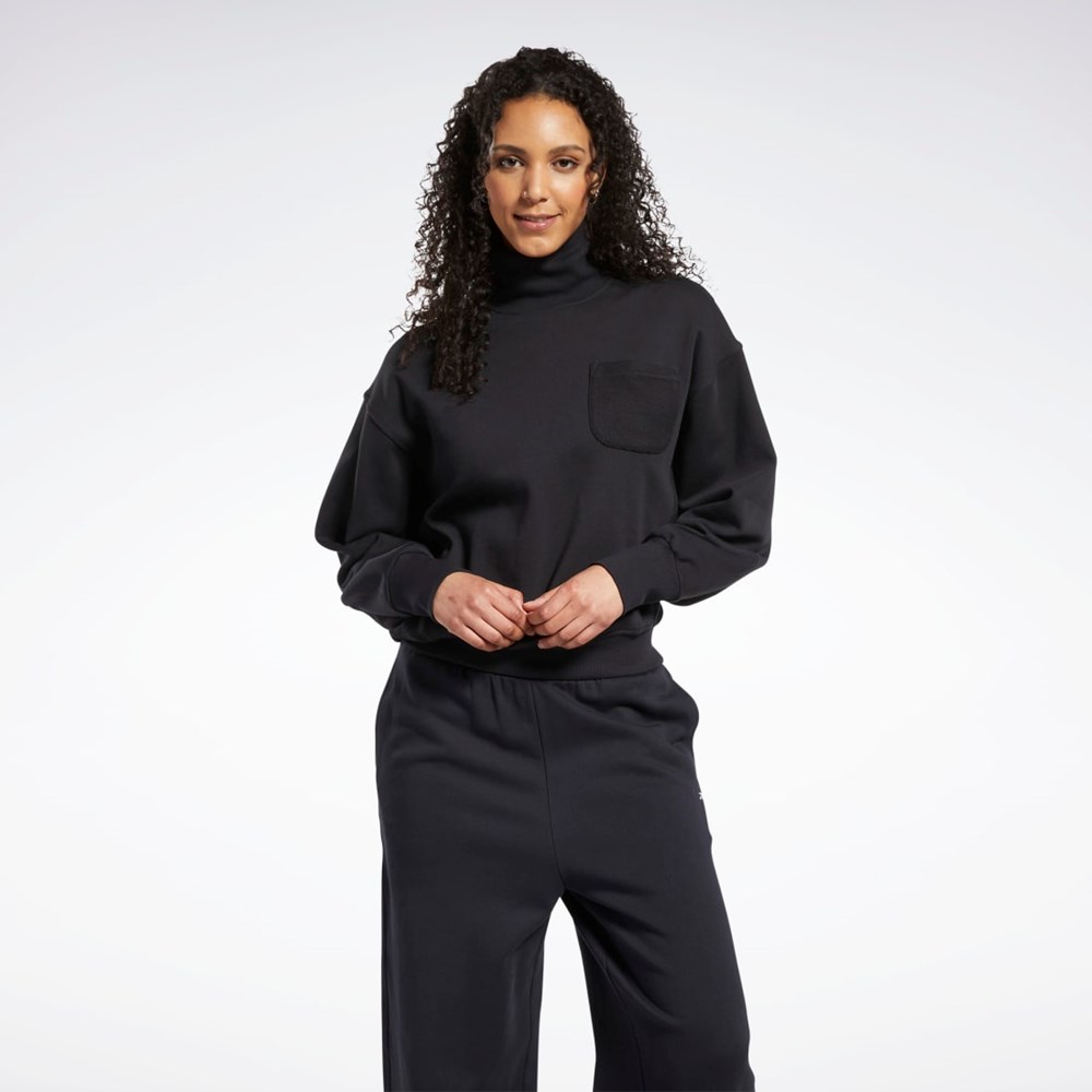 Reebok Classics Cotton French Terry Sweatshirt Black | HH7372