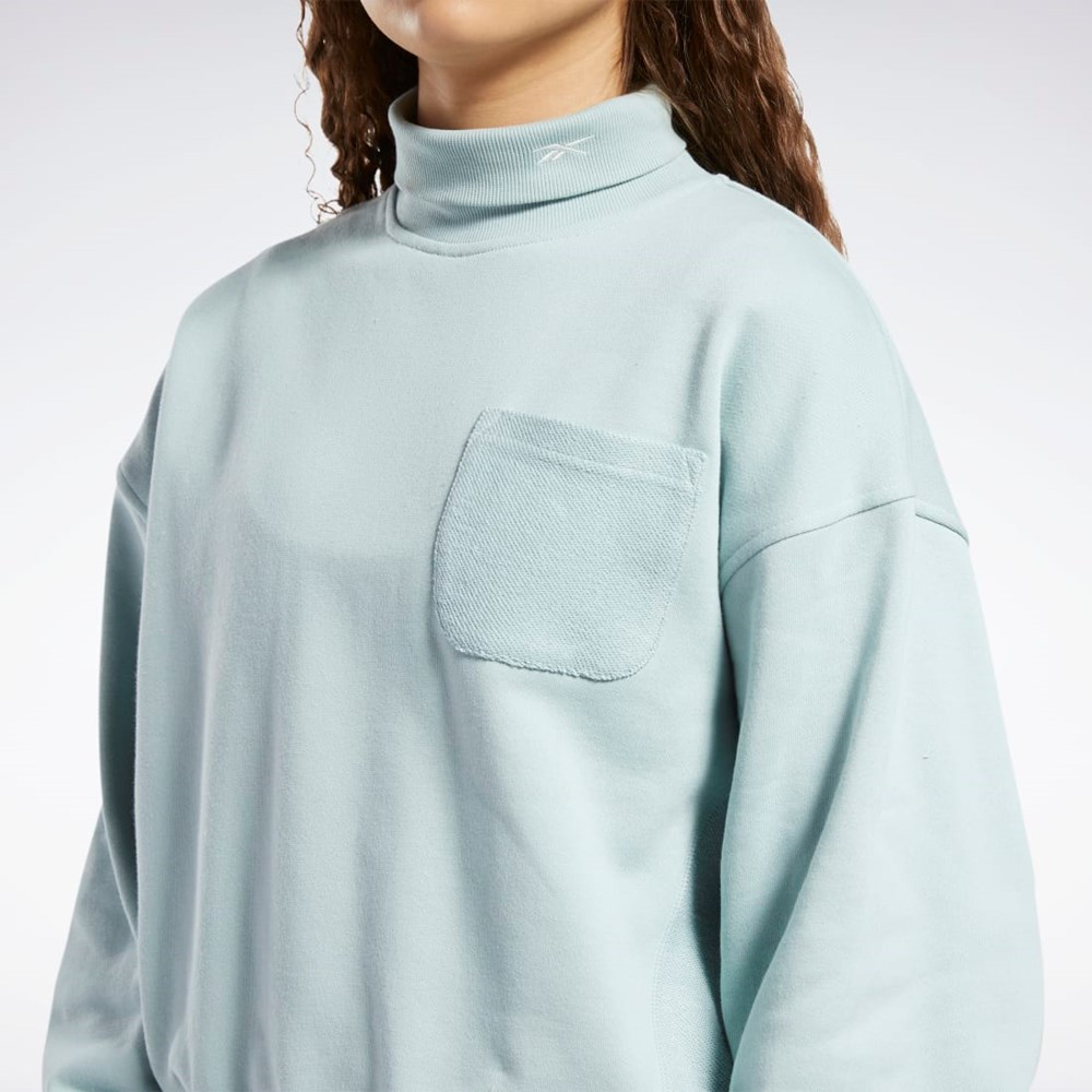 Reebok Classics Cotton French Terry Sweatshirt Seaside Grey | HH7374