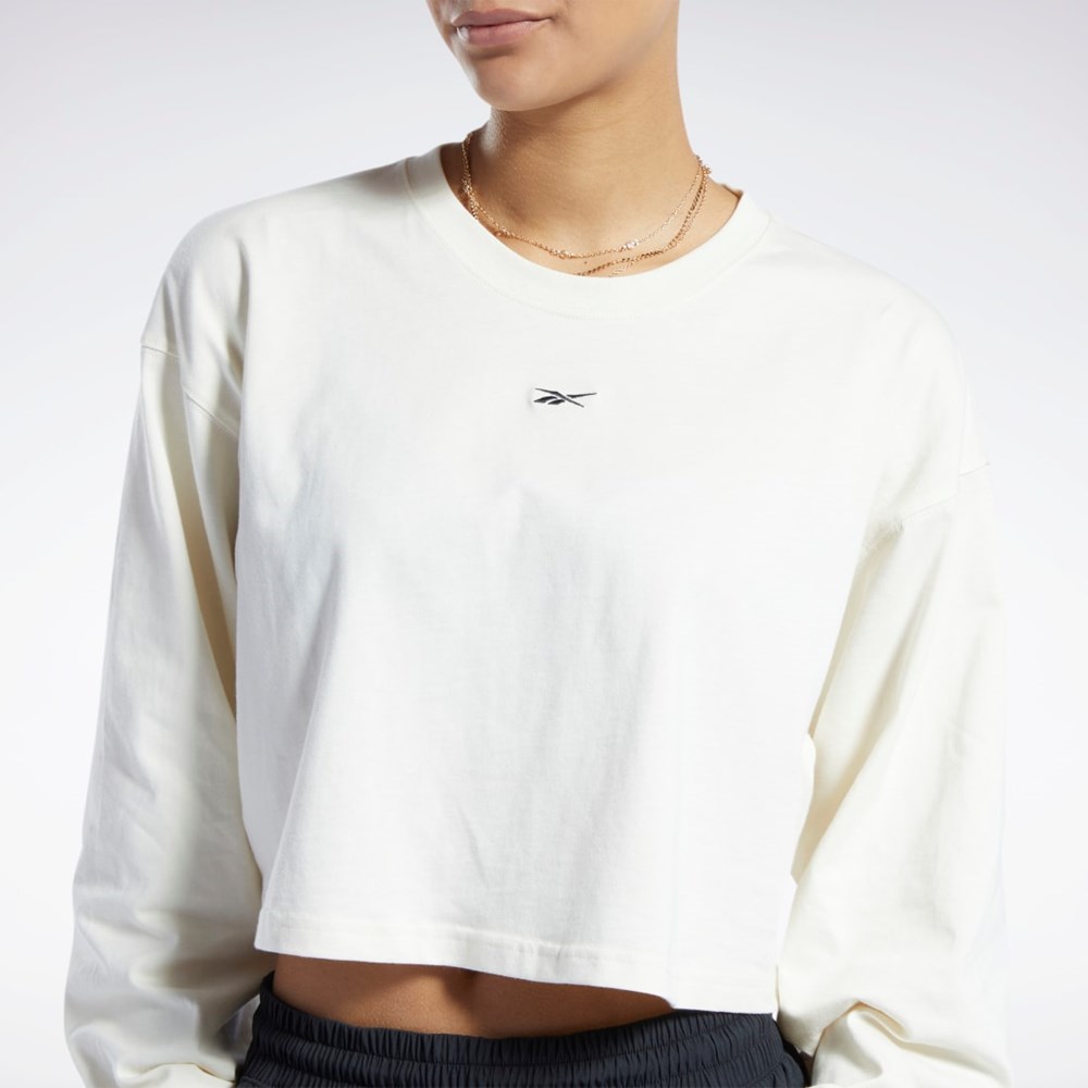 Reebok Classics Cotton Long Sleeve T-Shirt Classic White | HH9675