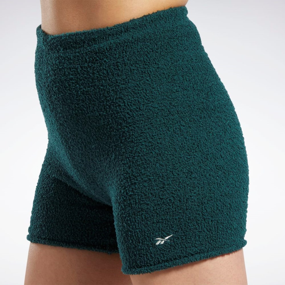 Reebok Classics Cozy Legging Shorts Forest Green | HH7357