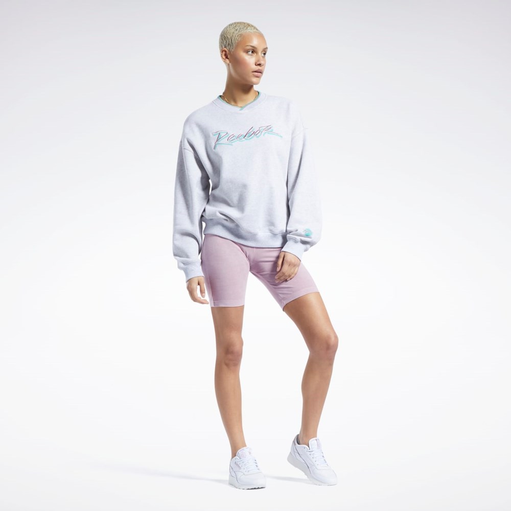 Reebok Classics Graphic Sweatshirt Light Grey Heather | HK4938