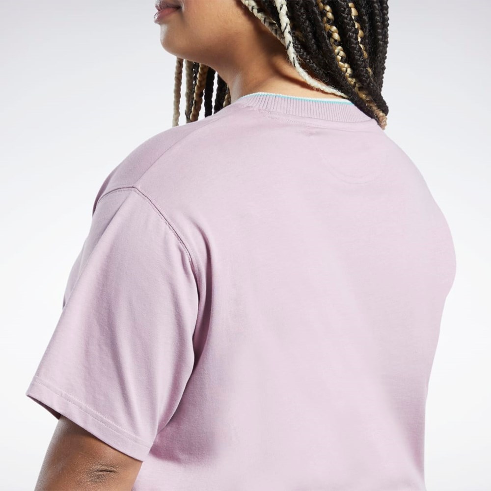 Reebok Classics Graphic T-Shirt (Plus Size) Infused Lilac | HI2391