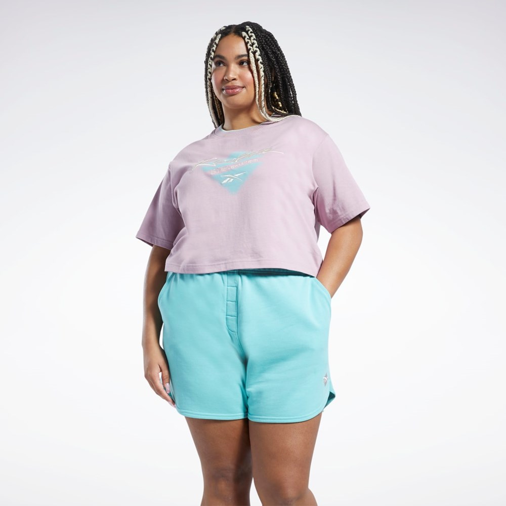 Reebok Classics Graphic T-Shirt (Plus Size) Infused Lilac | HI2391