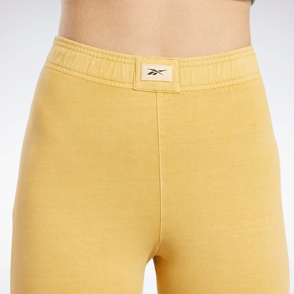 Reebok Classics Natural Dye Legging Shorts Bright Ochre | HK4960