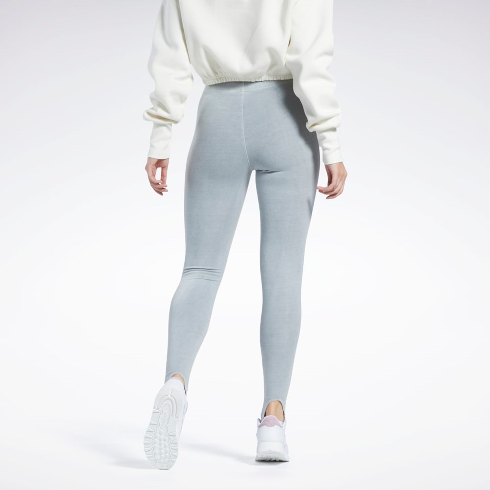 Reebok Classics Natural Dye Stirrup Leggings Pure Grey 3 | HG1142