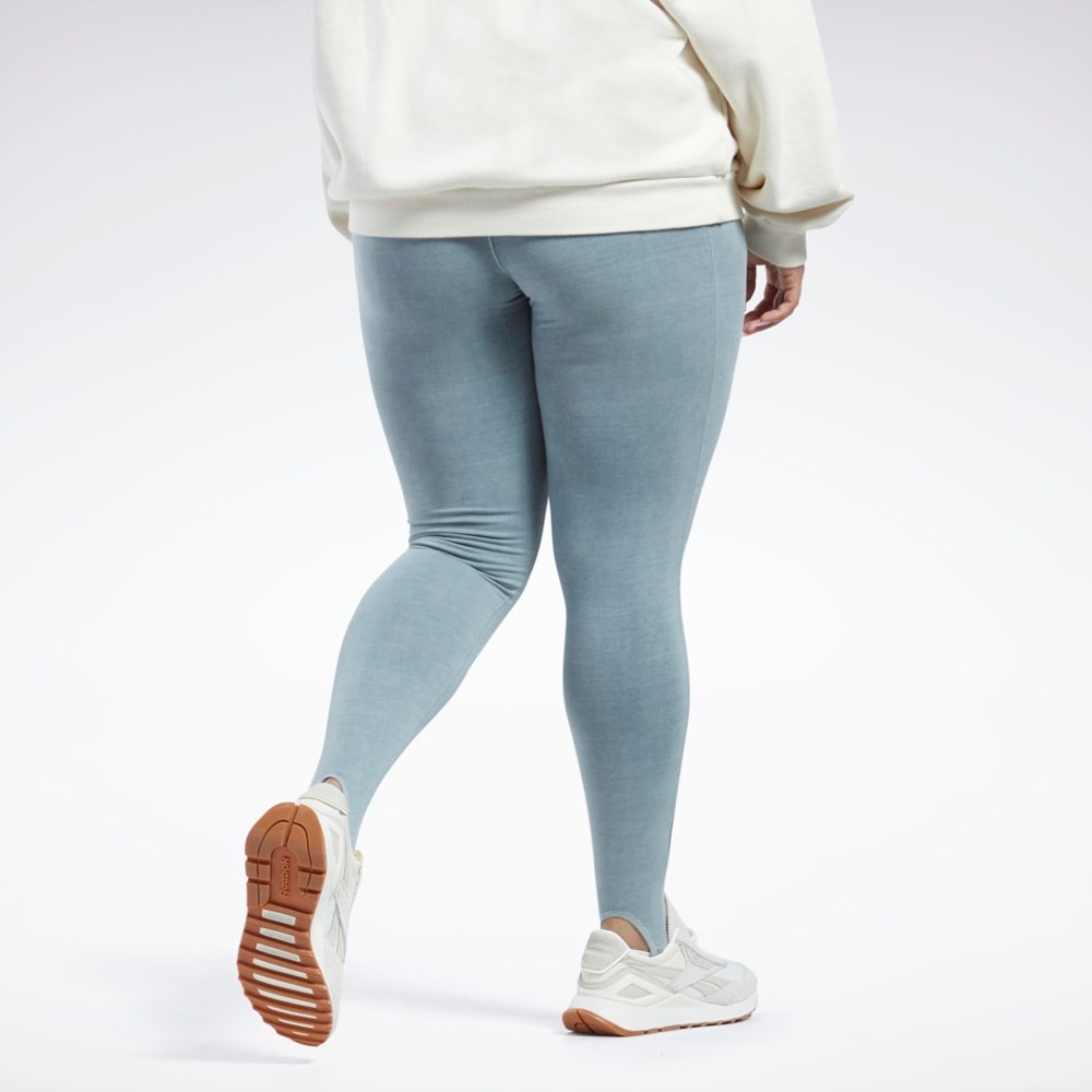 Reebok Classics Natural Dye Stirrup Leggings (Plus Size) Pure Grey 3 | HL0097