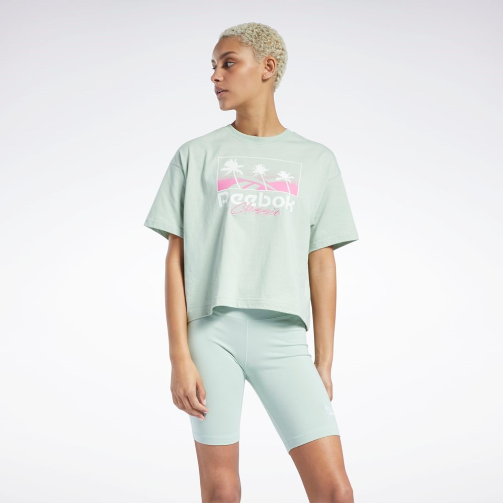 Reebok Classics Summer Graphic T-Shirt Light Sage | H58673