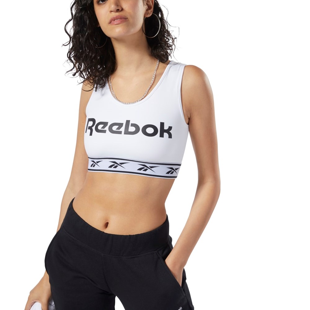 Reebok Classics Vector Light-Impact Bra White | EB5077