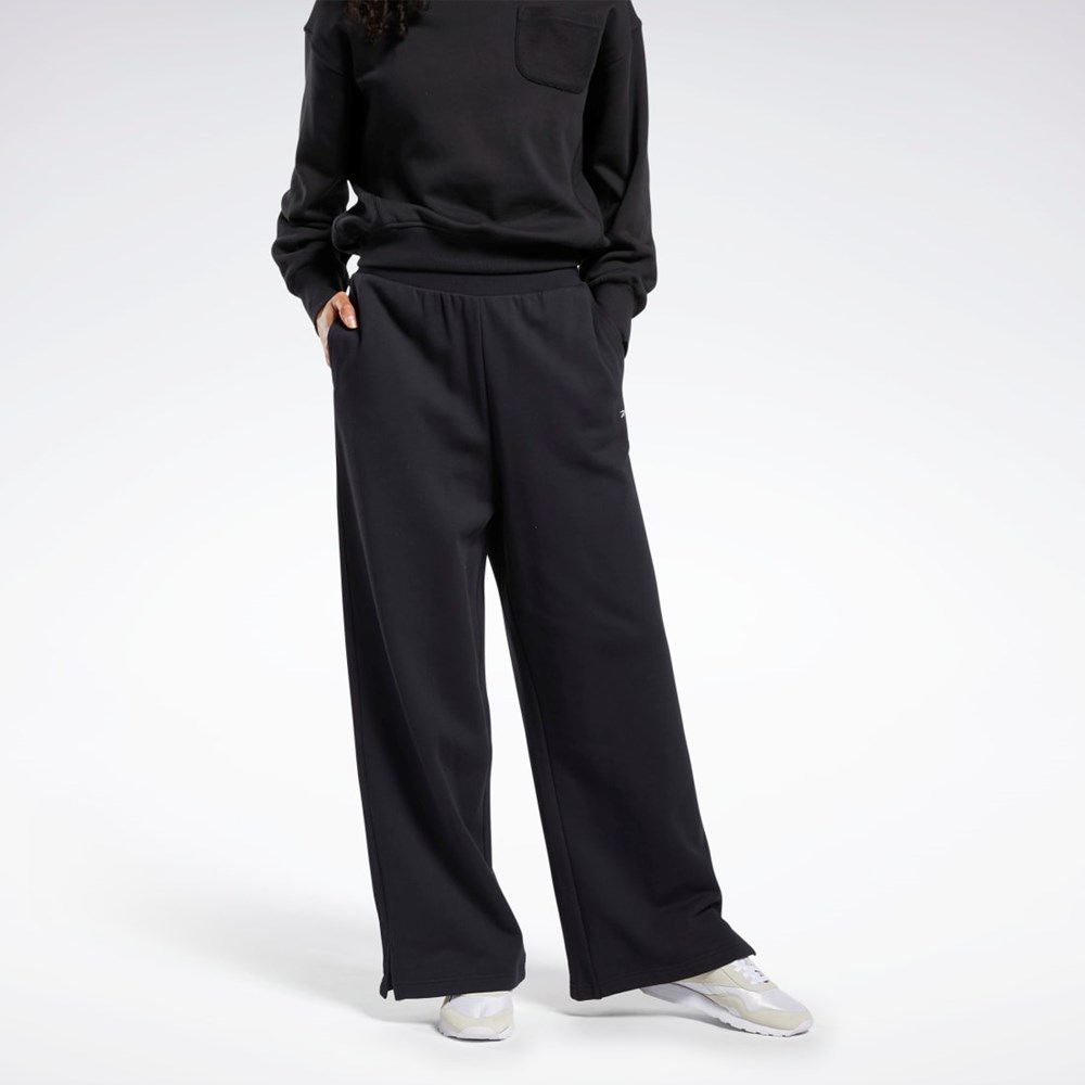 Reebok Classics Wide-Leg Pants Black | HH7377