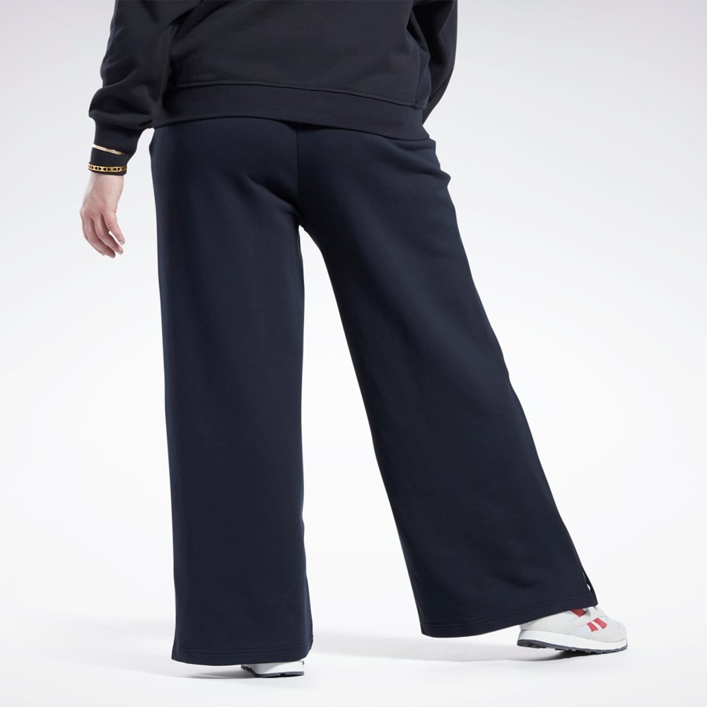 Reebok Classics Wide-Leg Pants (Plus Size) Black | HI2382