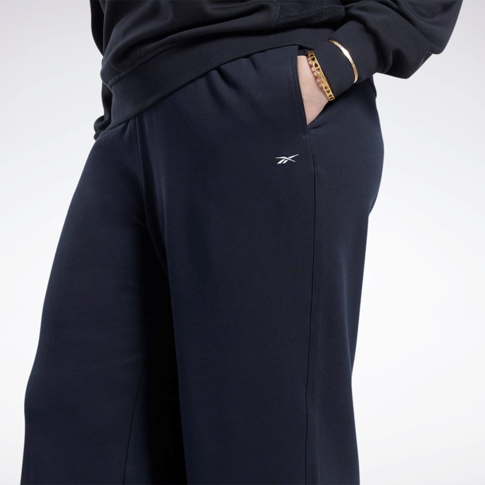 Reebok Classics Wide-Leg Pants (Plus Size) Black | HI2382