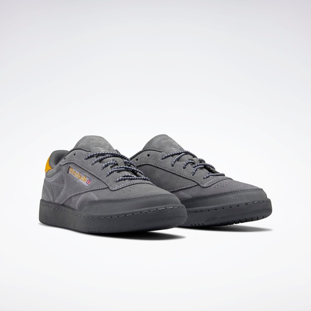 Reebok Club C 85 Shoes Pure Grey 6 / Pure Grey 7 / Lilac Glow | GW3784