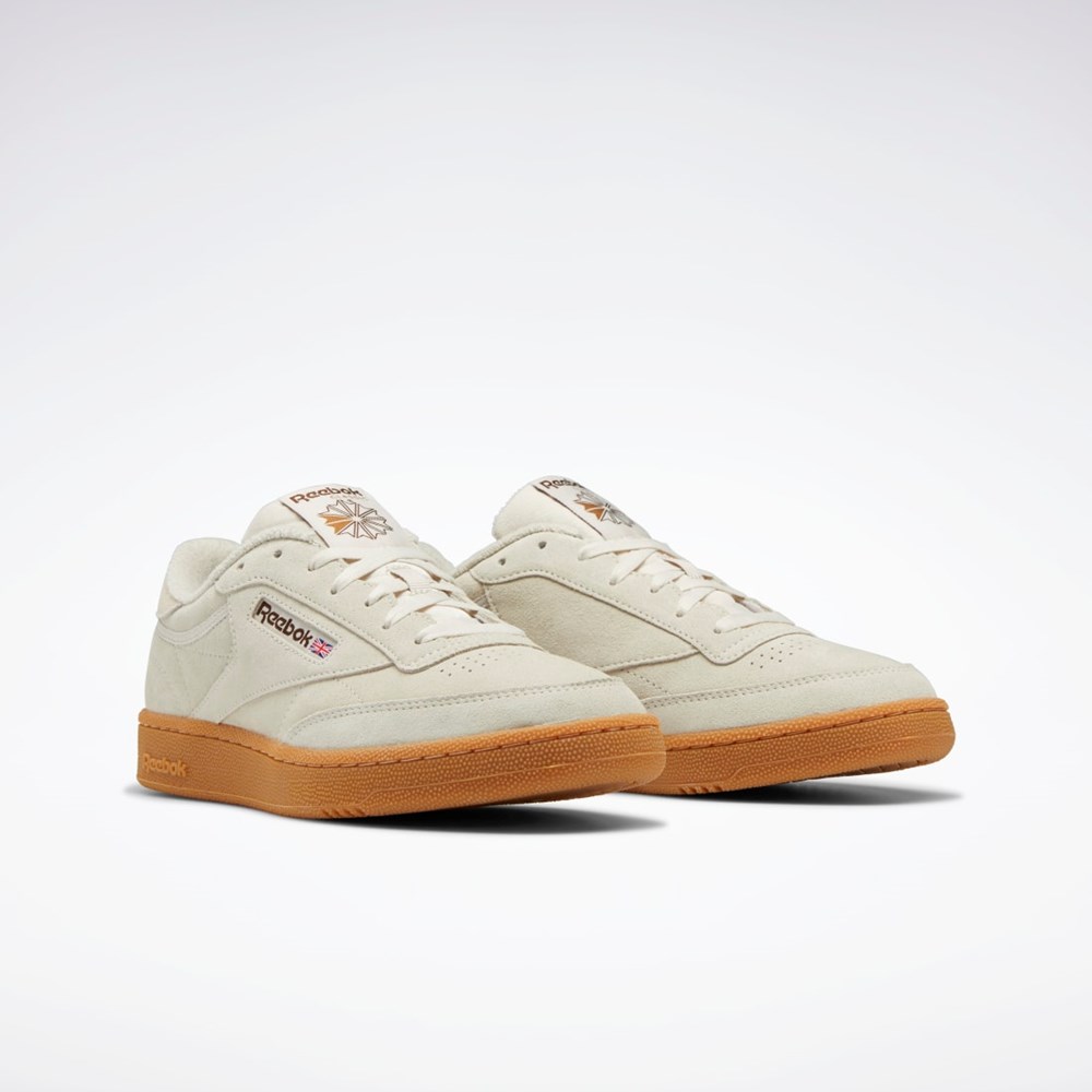 Reebok Club C 85 Shoes Stucco / Brush Brown / Reebok Rubber Gum-06 | GX1703