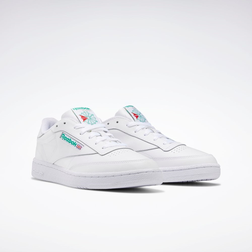 Reebok Club C 85 Shoes White / Green | AR0456