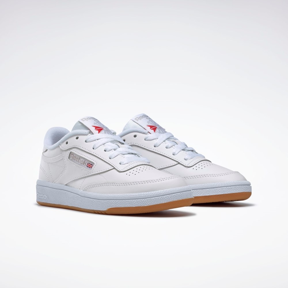 Reebok Club C 85 Shoes White / Light Grey / Gum | BS7686