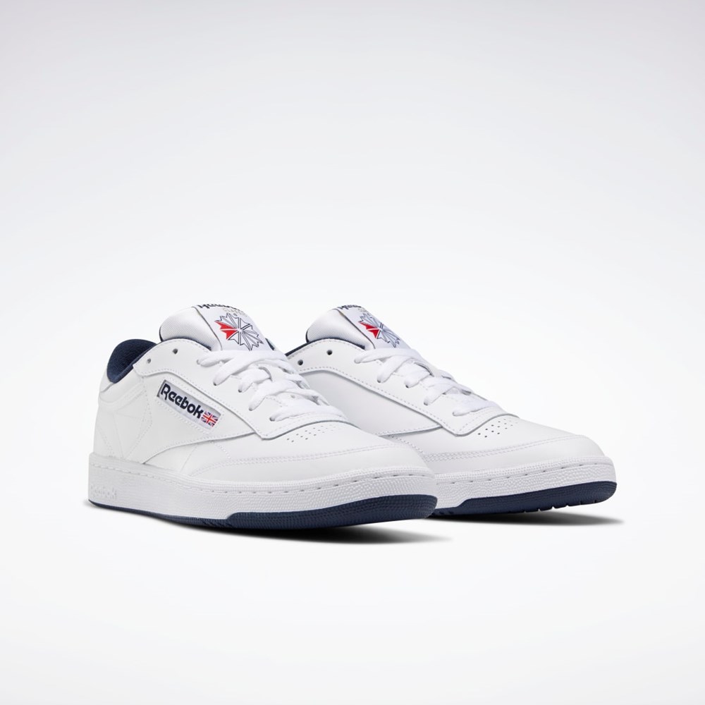 Reebok Club C 85 Shoes White / Navy | AR0457