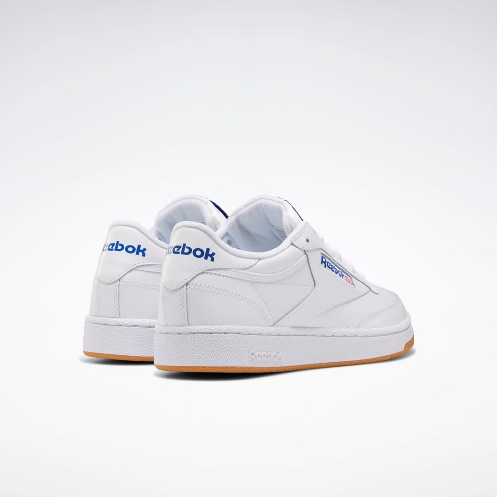 Reebok Club C 85 Shoes White / Royal / Gum | AR0459