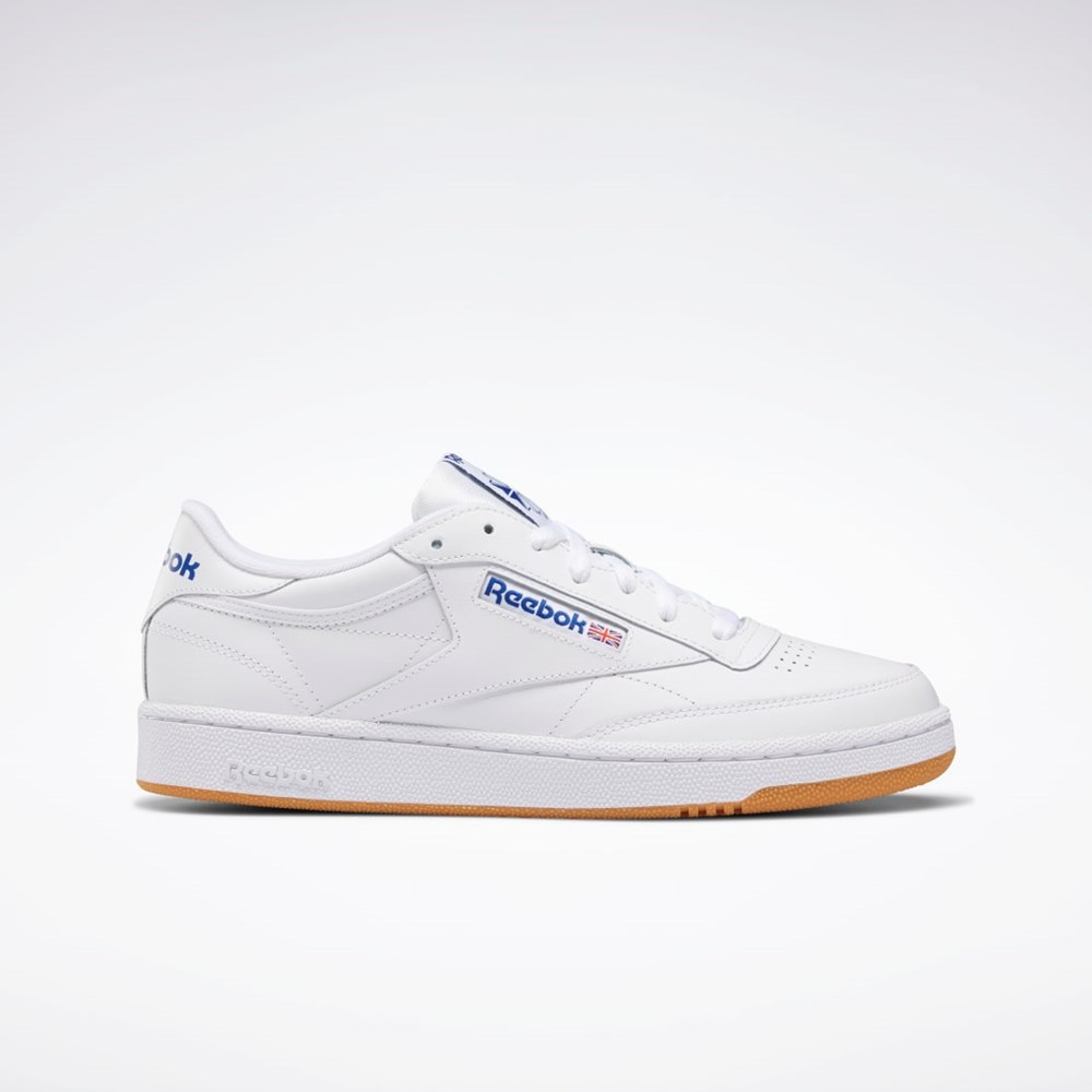 Reebok Club C 85 Shoes White / Royal / Gum | AR0459