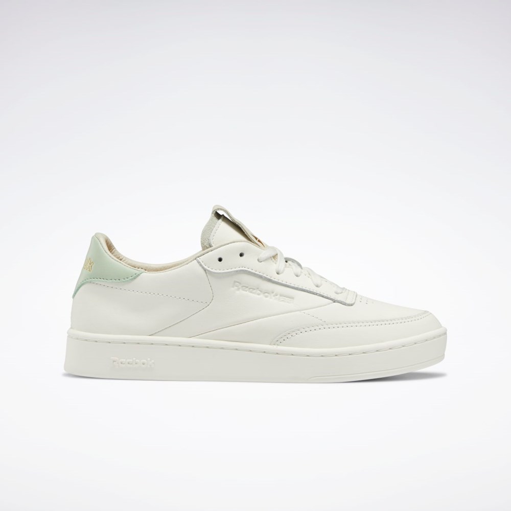 Reebok Club C Clean Shoes Chalk / Chalk / Light Sage | GX3693