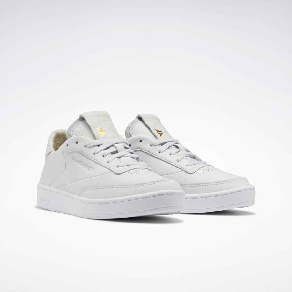 Reebok Club C Clean Shoes Cold Grey / Ftwr White / Quartz Glow | GX3692