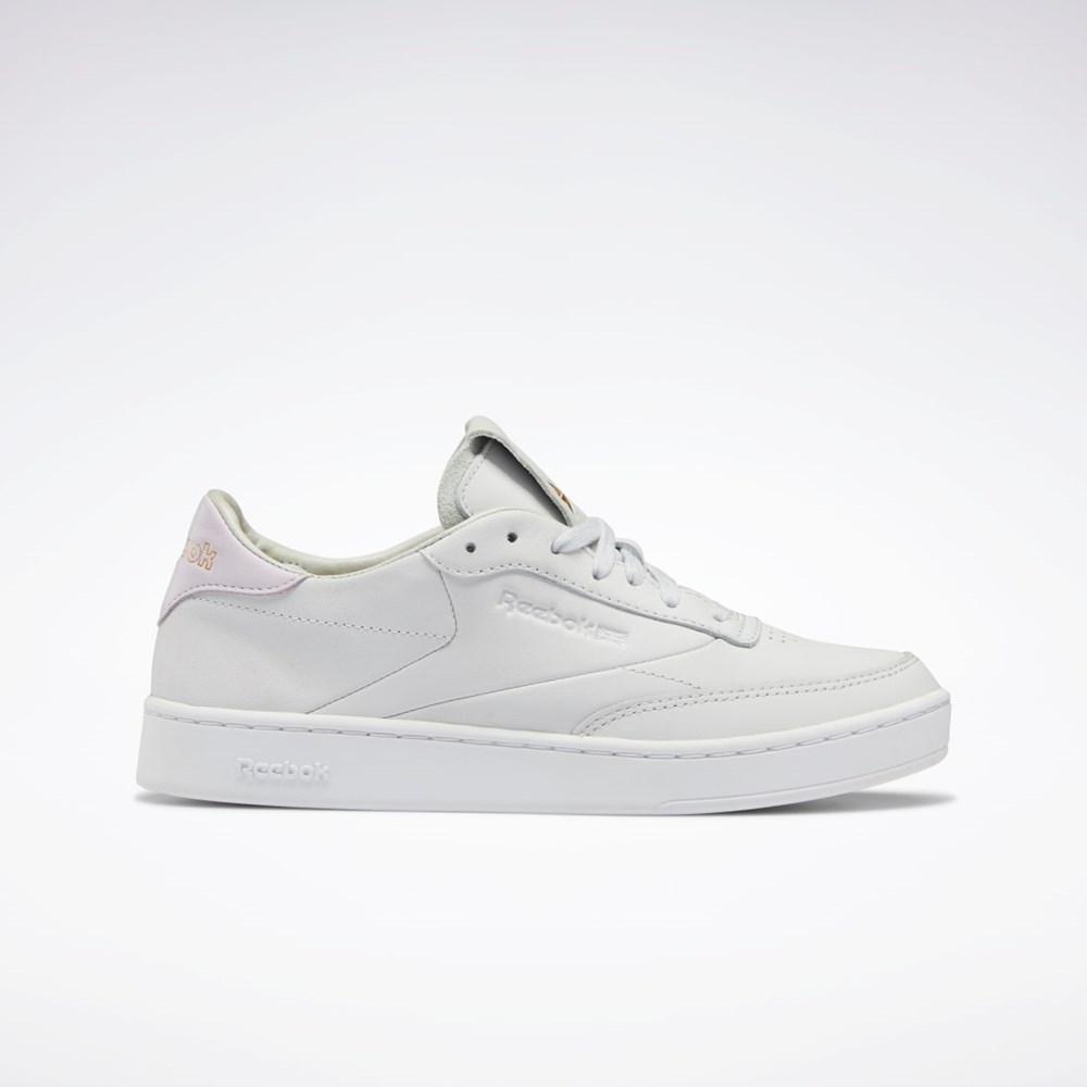 Reebok Club C Clean Shoes Cold Grey / Ftwr White / Quartz Glow | GX3692