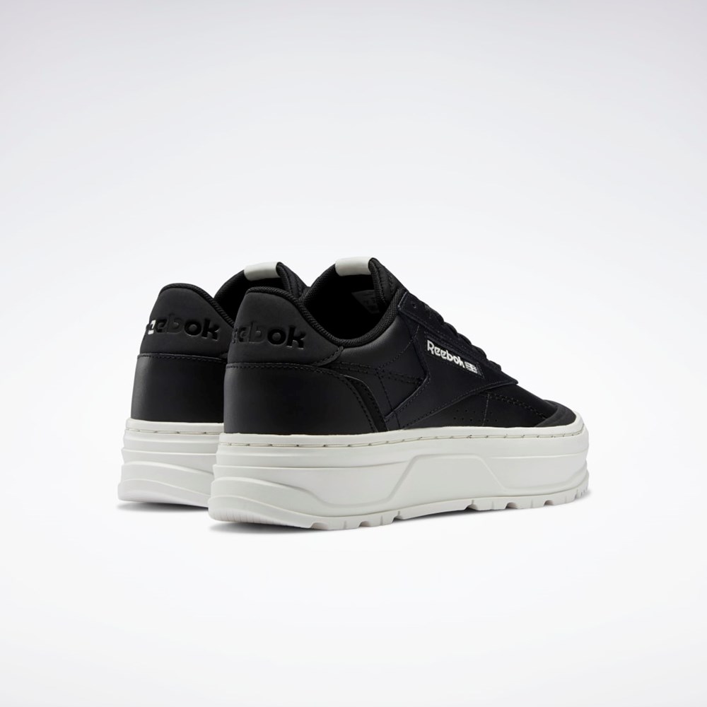 Reebok Club C Double GEO Shoes Core Black / Core Black / Chalk | H69142