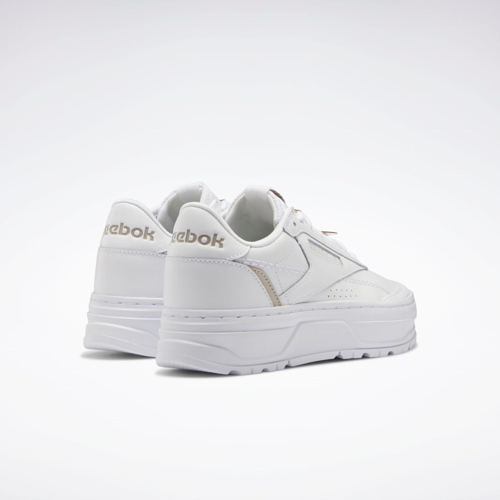 Reebok Club C Double GEO Shoes Ftwr White / Ftwr White / Moonstone | GX8766