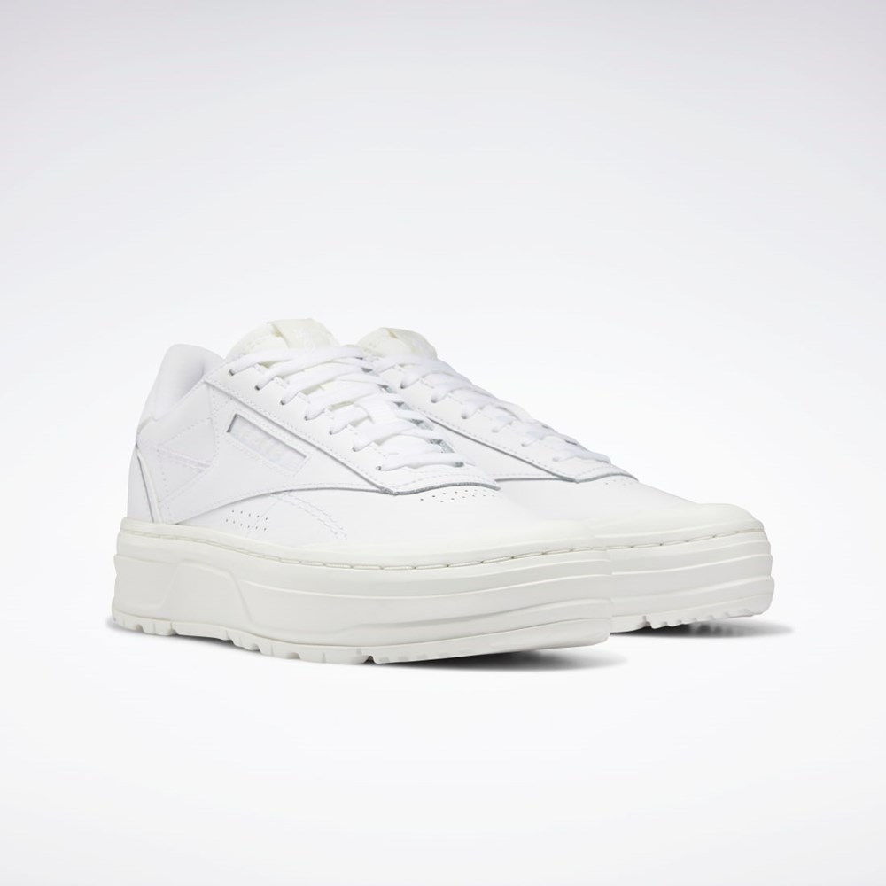 Reebok Club C Double GEO Shoes Ftwr White / Ftwr White / Chalk | H69140