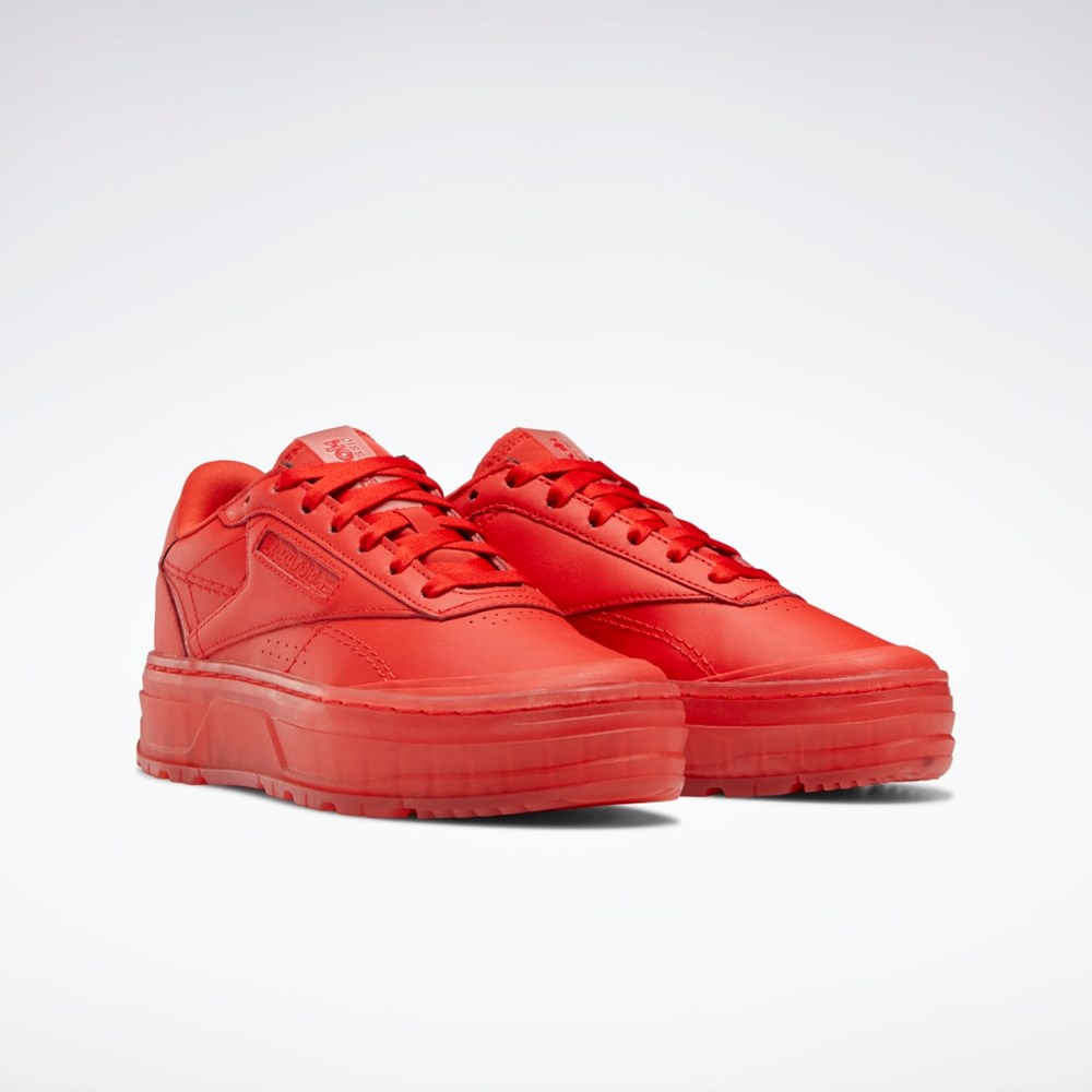 Reebok Club C Double GEO Shoes Instinct Red / Instinct Red / Instinct Red | GZ6419