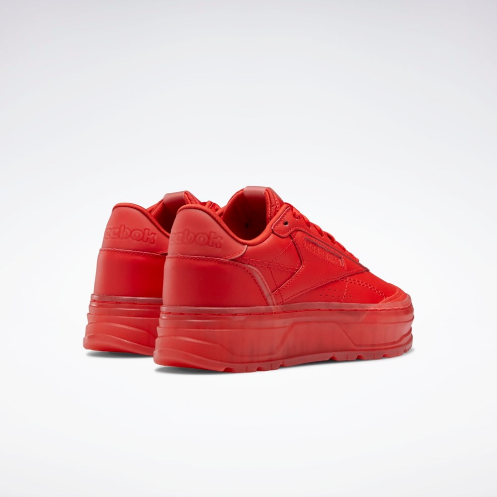 Reebok Club C Double GEO Shoes Instinct Red / Instinct Red / Instinct Red | GZ6419