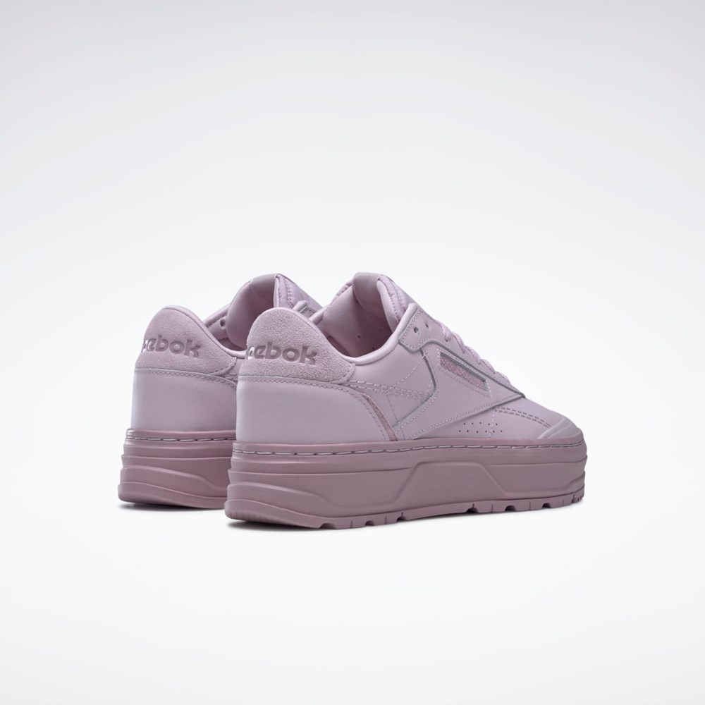 Reebok Club C Double GEO Shoes Shell Purple / Shell Purple / Infused Lilac | GY1378