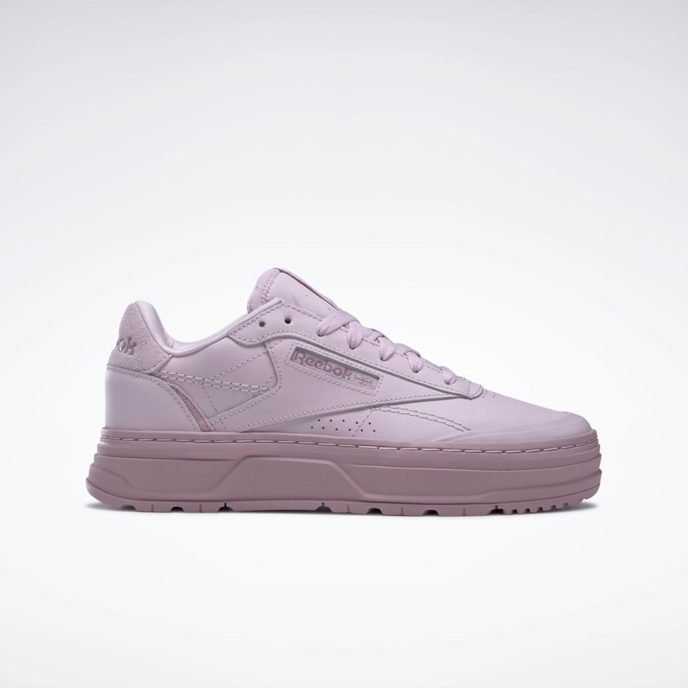 Reebok Club C Double GEO Shoes Shell Purple / Shell Purple / Infused Lilac | GY1378