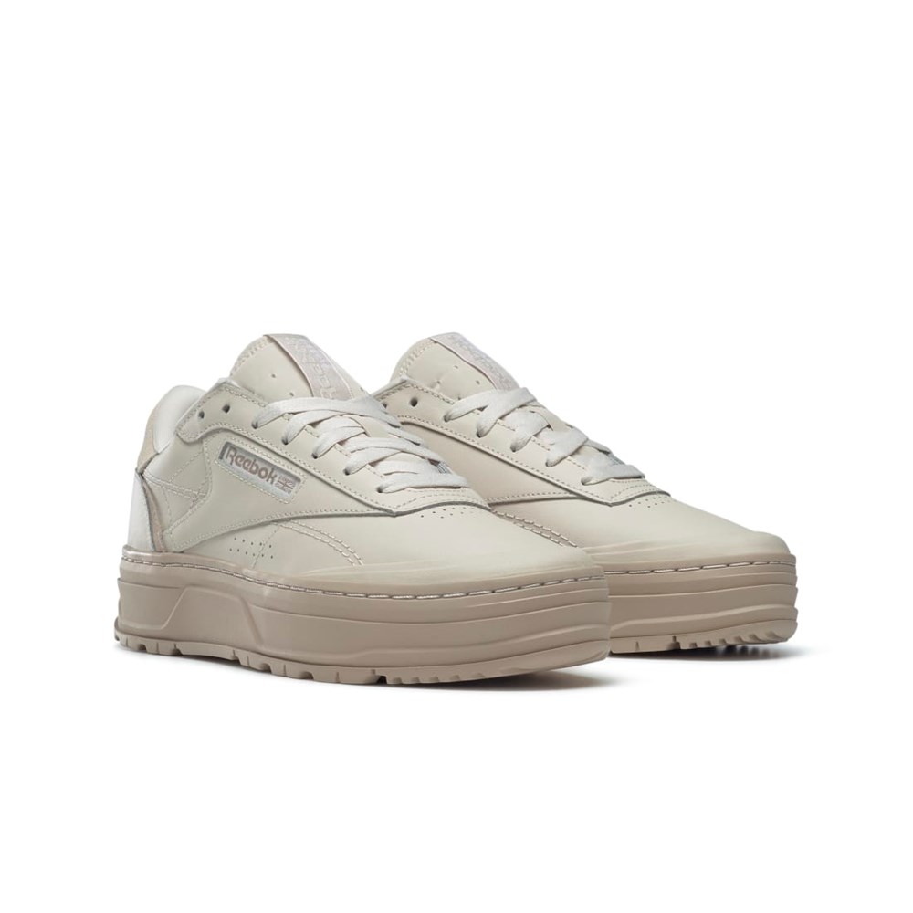 Reebok Club C Double GEO Shoes Stucco / Stucco / Modern Beige | GY1379