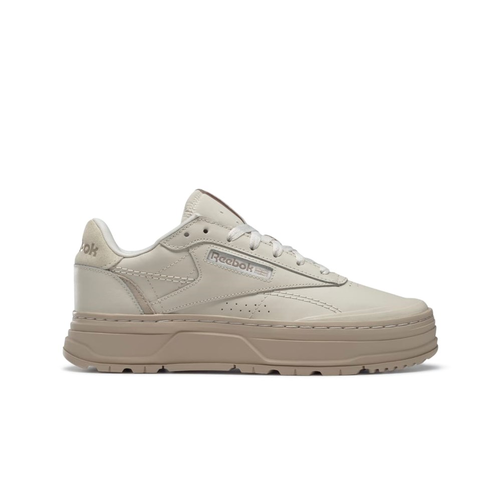 Reebok Club C Double GEO Shoes Stucco / Stucco / Modern Beige | GY1379