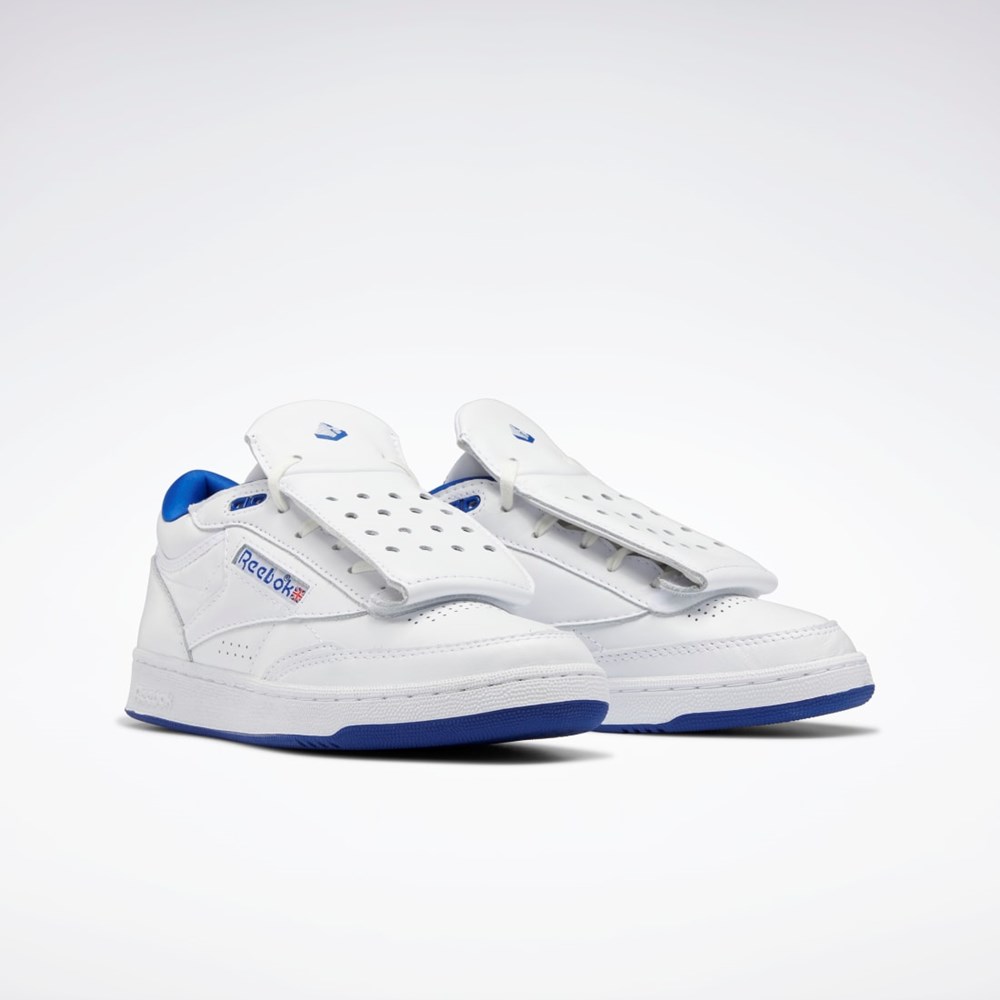 Reebok Club C Mid II Mountain Research Shoes Ftwr White / Cobalt / Chalk | GX9046