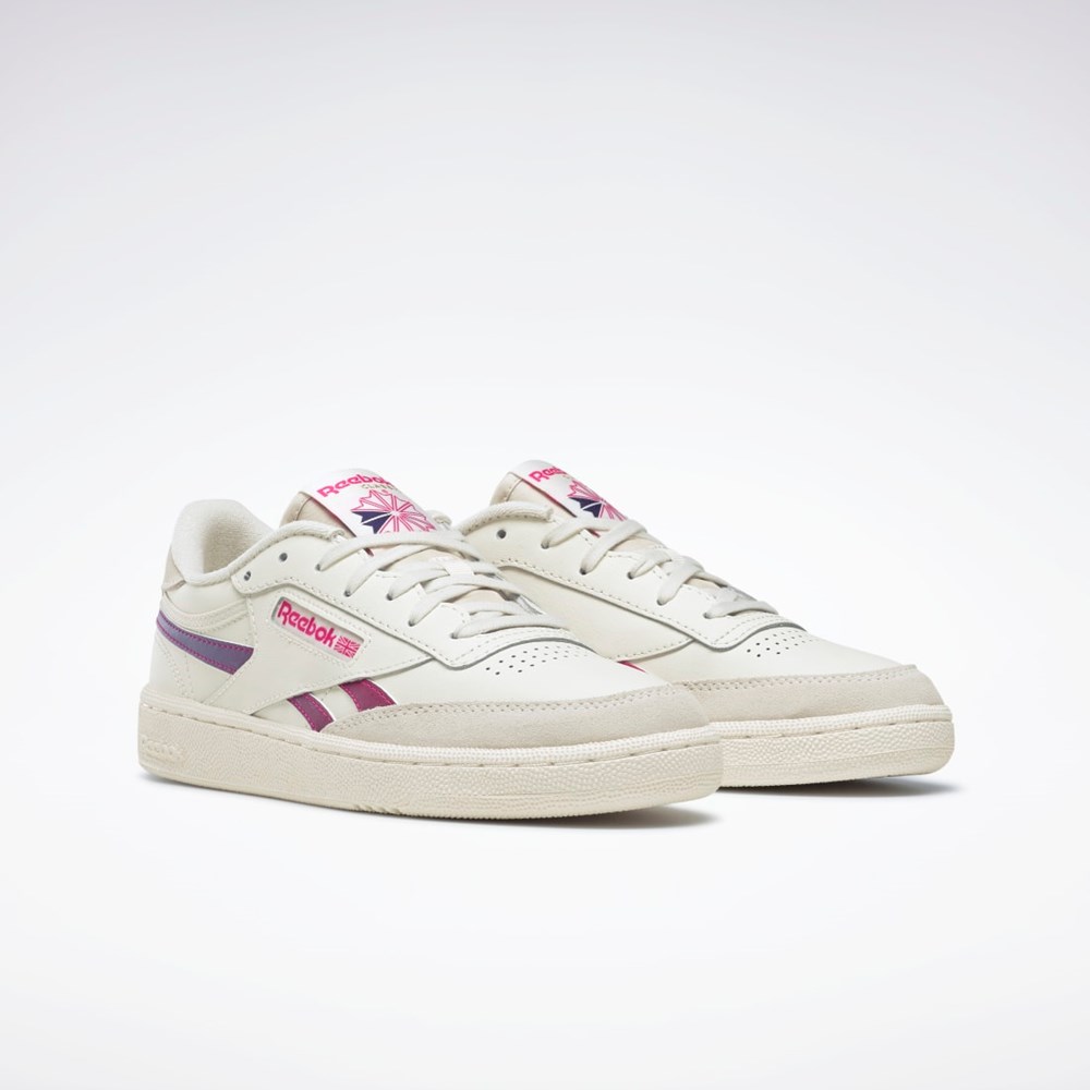 Reebok Club C Revenge Shoes Chalk / Proud Pink / Bold Purple | GX1698