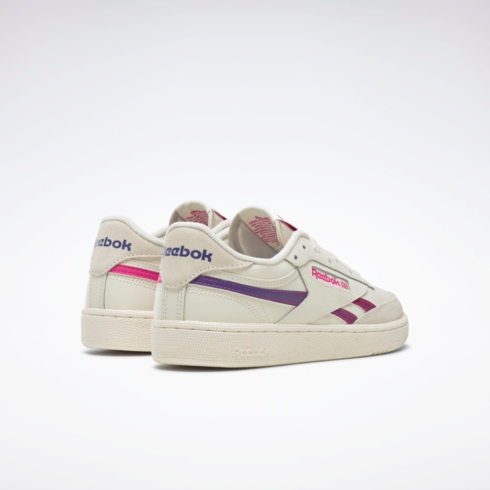 Reebok Club C Revenge Shoes Chalk / Proud Pink / Bold Purple | GX1698