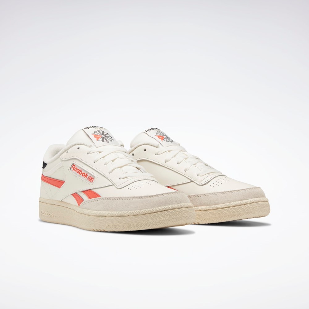 Reebok Club C Revenge Shoes Chalk / Semi Orange Flare / Core Black | GX1702